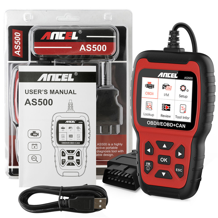Power Tools English - Ancel AS500 OBD2 Elektroniczny Skaner Diagnostyczny