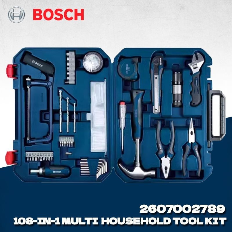 Power Tools Set - BOSCH 2607002789 108-częściowy zestaw narzędzi wielofunkcyjnych
