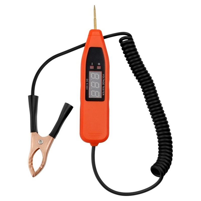 Power Tools Voltage - Tester napięcia samochodowego 5-32V, cyfrowy tester