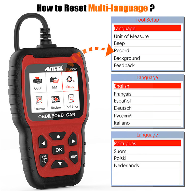 Ancel AS500 OBD2 Elektroniczny – Power Tools English recenzja i cena