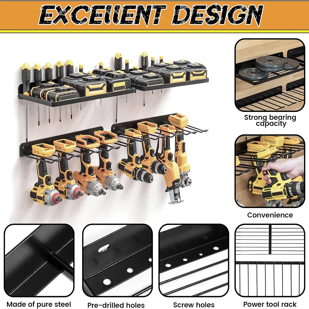 Uchwyt ścienny na elektronarzę – Power Tools On Pegboard recenzja i cena